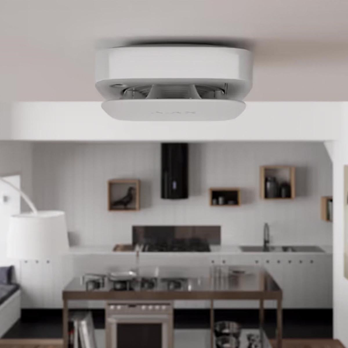 Ajax FireProtect 2 RB (HEAT/SMOKE) White Indoor Application 2 View FR422W