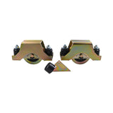 GateshoX Sliding Gate Wheel Set 80mm Electroplated Including End Stopper