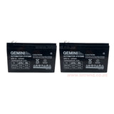 Gemini Slider 600 24V Sliding Gate Motor Kit with 2 x 12V 5Ah Batteries, 2 Remotes, Base Plate, 4m Steel Rack & GEMLINK