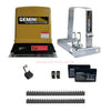 Gemini Slider 600 24V Sliding Gate Motor Kit with 2 x 12V 5Ah Batteries, 2 Remotes, Base Plate, 4m Steel Rack, Anti-Theft Bracket & GEMLINK