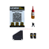 Gemini Slider 800 Complex 24V Sliding Gate Motor Kit with 24V 8Ah Battery, Remotes, Base Plate & GEMLINK