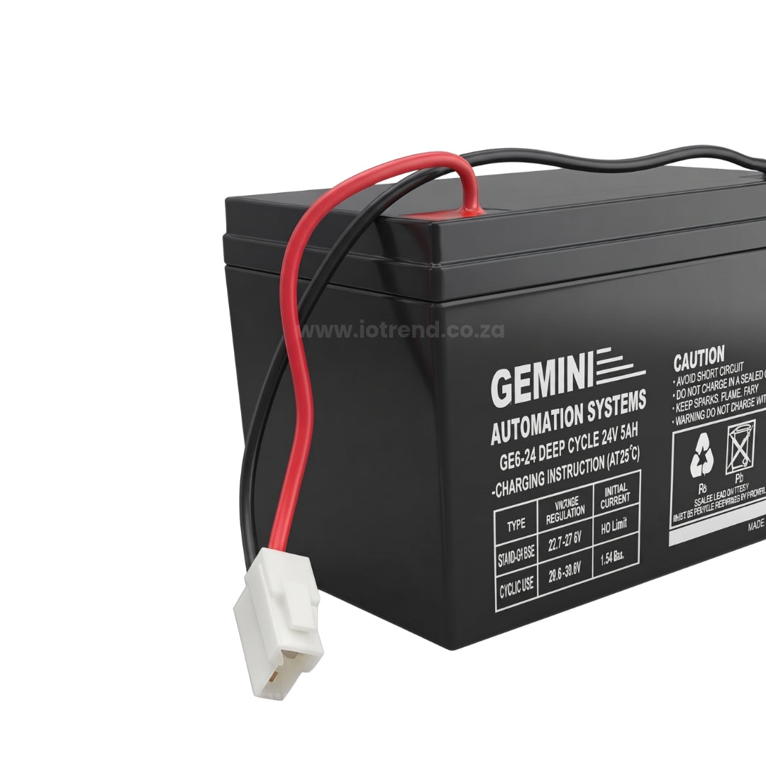 Gemini 24V DC 5Ah Replacement Battery