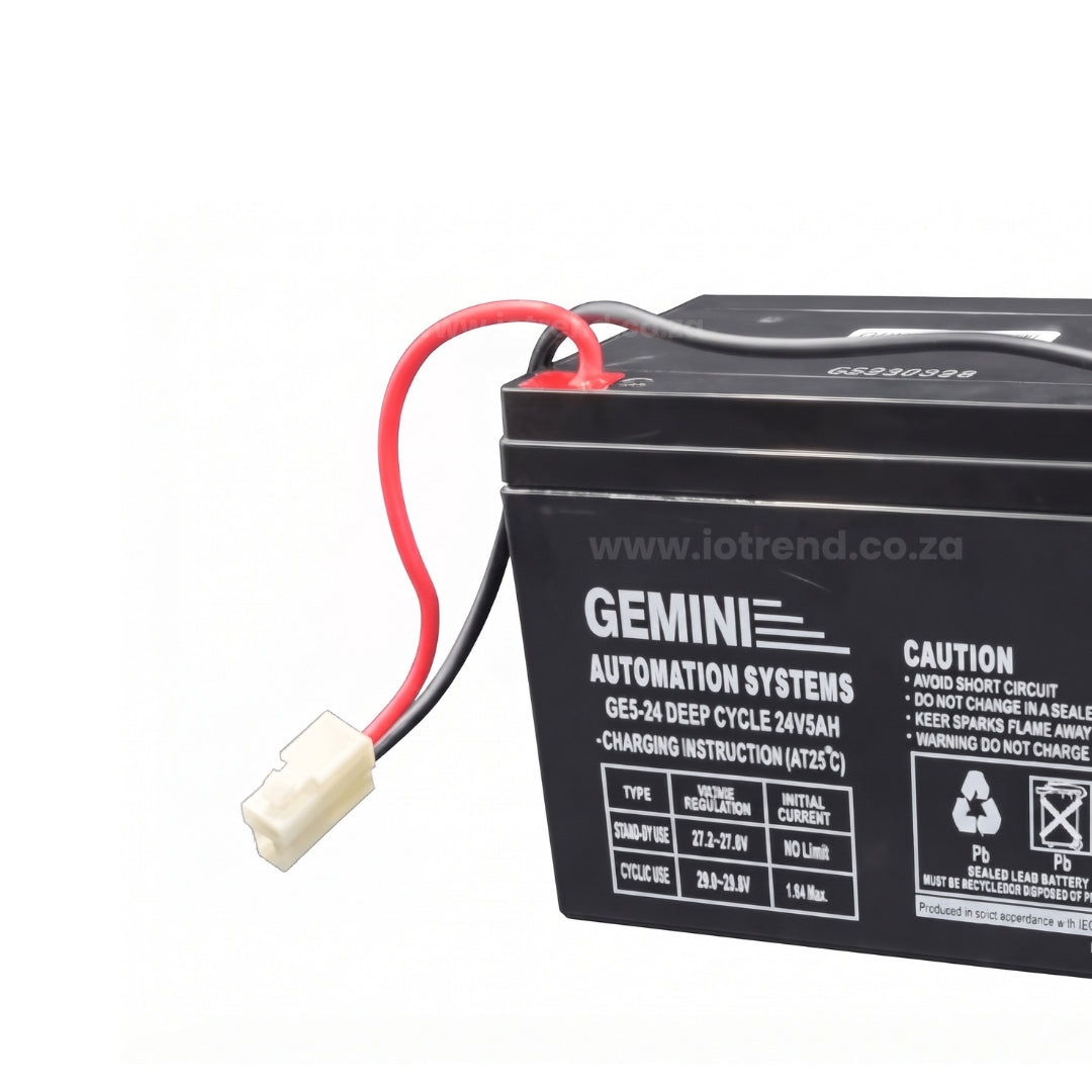 Gemini 24V DC 5Ah Replacement Battery