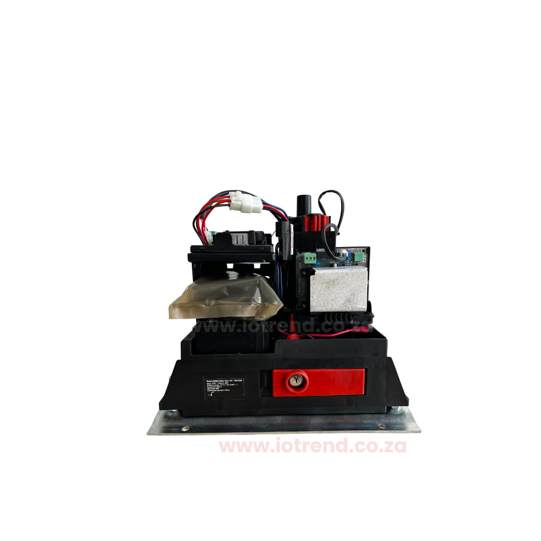 Gemini Slider 500+ Sliding Gate Motor Kit with 12Ah Battery, 2 Remotes & Base Plate