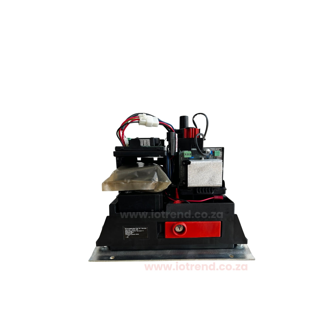 Gemini Slider 500+ Sliding Gate Motor Kit with 12Ah Battery, 2 Remotes, Base Plate & 4m Steel Rack