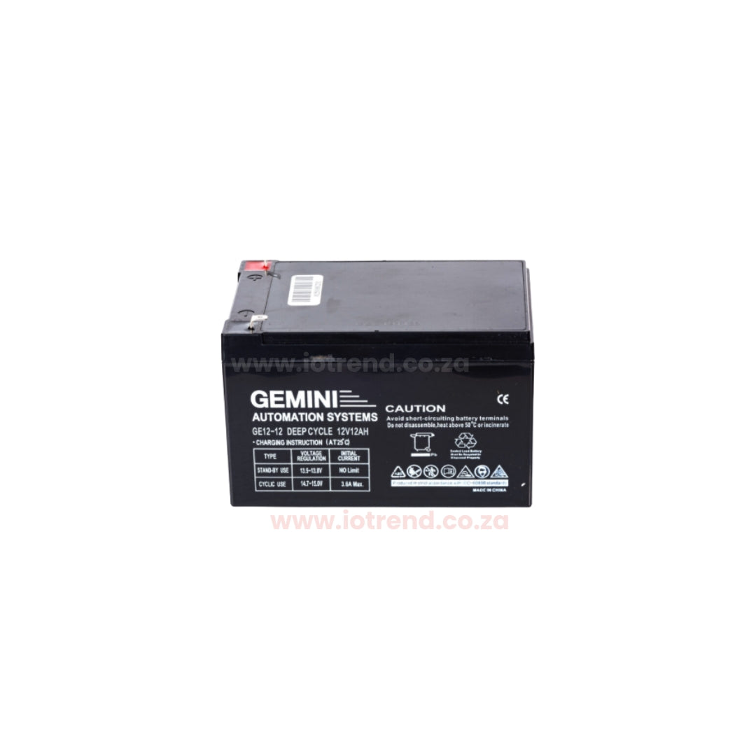 Gemini Slider 500+ Sliding Gate Motor Kit with 12Ah Battery, 2 Remotes, Base Plate & 4m Steel Rack