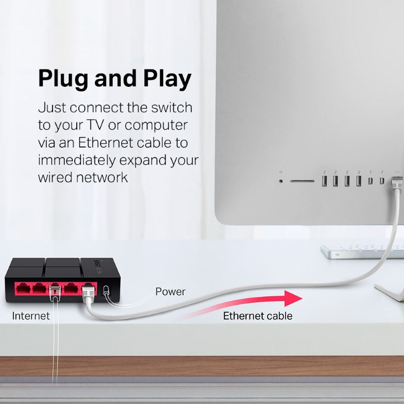 Mercusys MS105G 5-Port Gigabit Desktop Switch - image 2