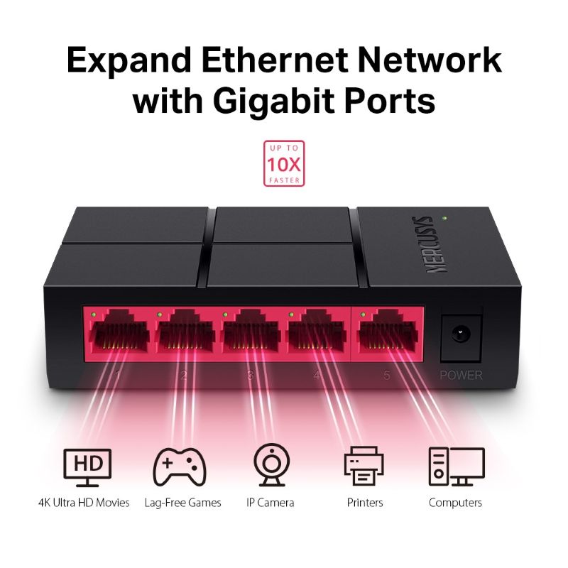 Mercusys MS105G 5-Port Gigabit Desktop Switch - image 3