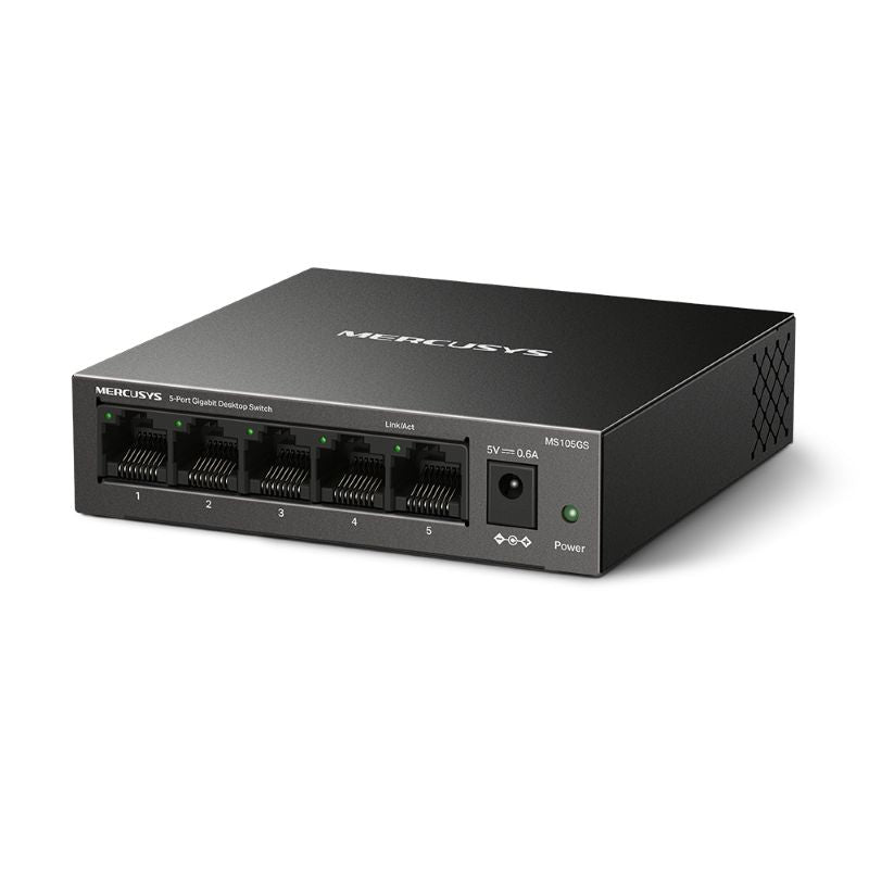 Mercusys MS105GS 5-Port Gigabit Desktop Switch (Steel Case) - image 2