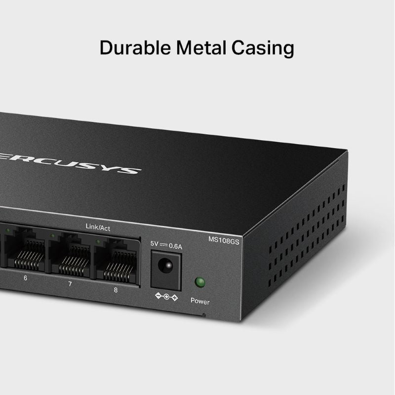Mercusys MS108GS 8-Port Gigabit Desktop Switch (Steel Case) - image 4