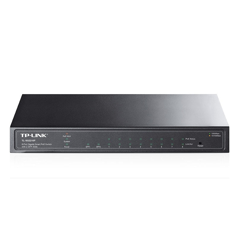 Omada SG2210P 10-Port Gigabit Smart Switch with 8-Port PoE+ and 2 SFP