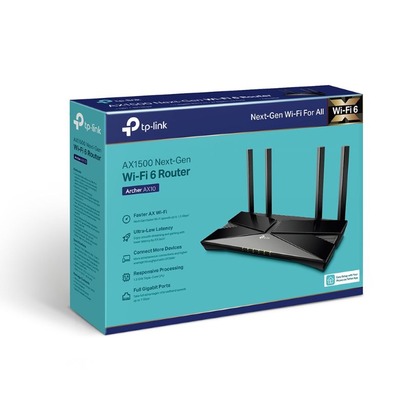 TP-Link Archer AX10 AX1500 Wi-Fi 6 Dual-Band Router - image 4