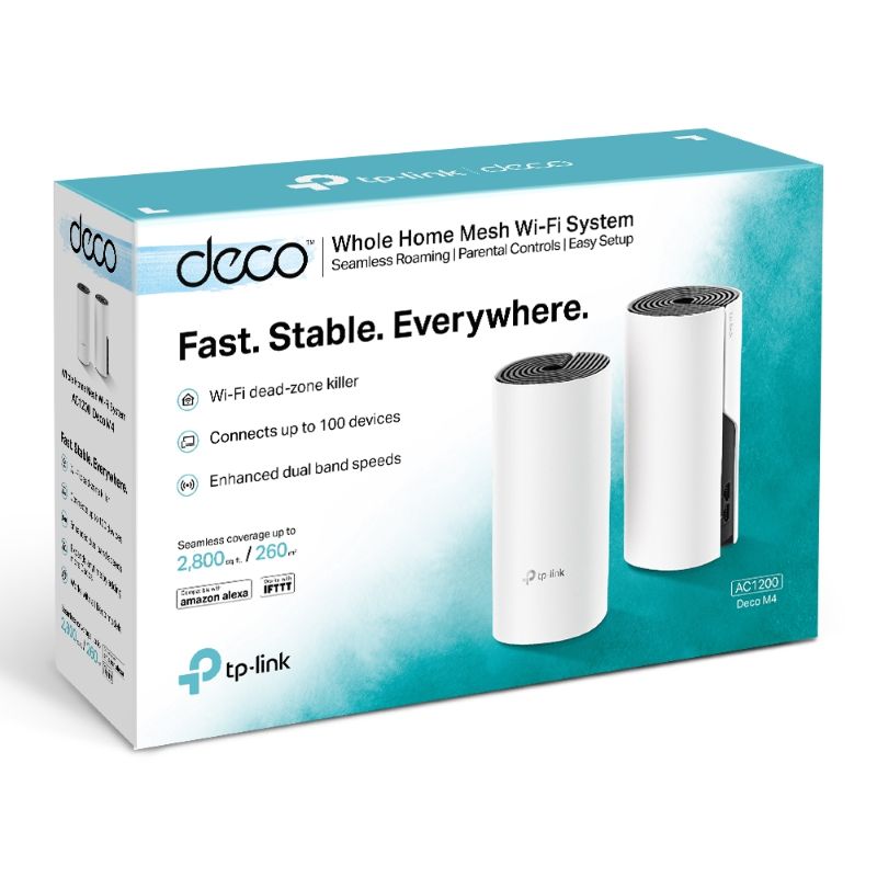 TP-Link Deco M4 AC1200 Whole Home Mesh Wi-Fi System (2-Pack) - image 4