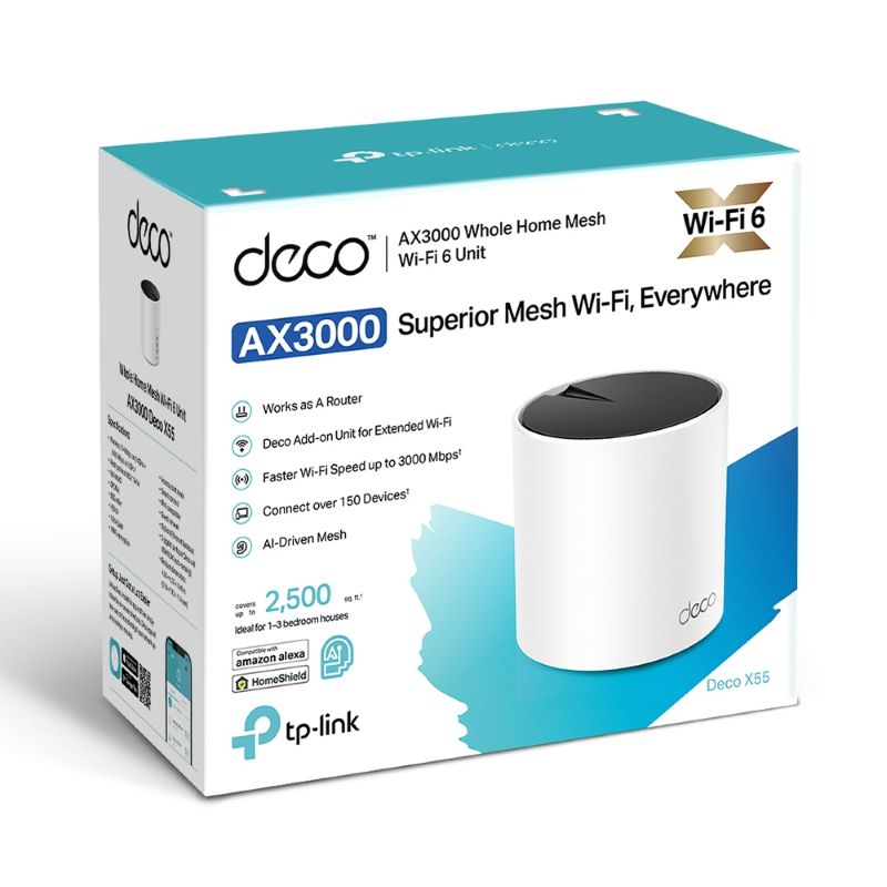 TP-Link Deco X55 AX3000 Whole Home Mesh Wi-Fi 6 System (1-Pack) - image 6
