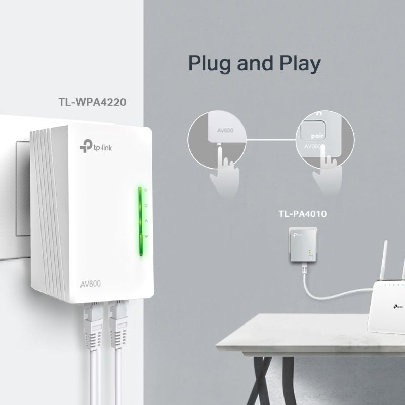 TP-Link TL-WPA4221 KIT AV600 Powerline Wi-Fi Kit - image 7