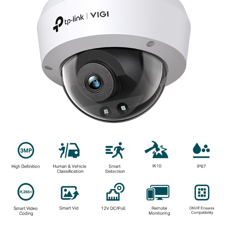 VIGI C230I 3MP IR Dome Network Camera (2.8 mm) - image 2