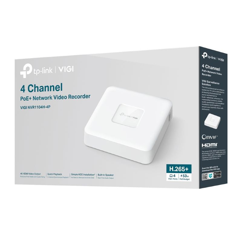 VIGI NVR1104H-4P 4-Channel PoE+ Network Video Recorder - image 4
