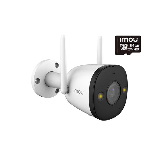 Imou-Bullet-2-WiFi-1080P-Camera-plus-Imou-64GB-Micro-SDXC-Card-Product-Front-View-CC470-2