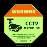 Luminous CCTV Warning Sign Large - IOTREND