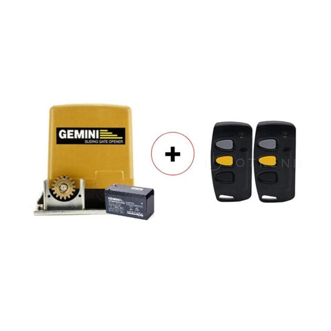 Gemini DC Slider Gate Motor 7Ah Incl 2 x Remotes and Securi-Prod