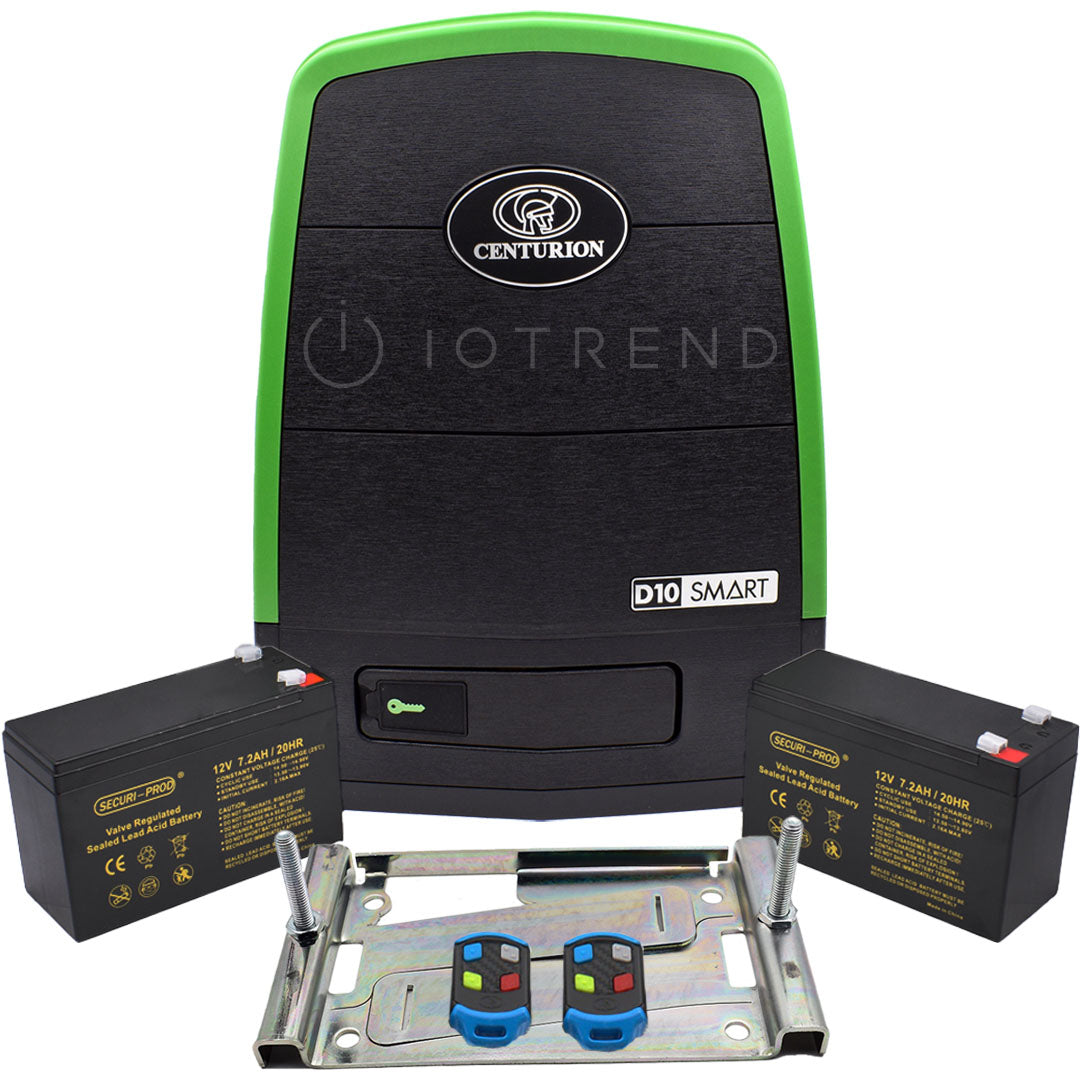 Centurion D10 SMART Gate Motor with Batteries and Base Plate | Iotrend