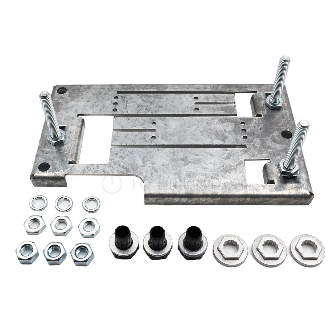 Centurion D3 SMART Sliding Gate Motor Kit Incl Anti-Theft Bracket View of Baseplate KT003