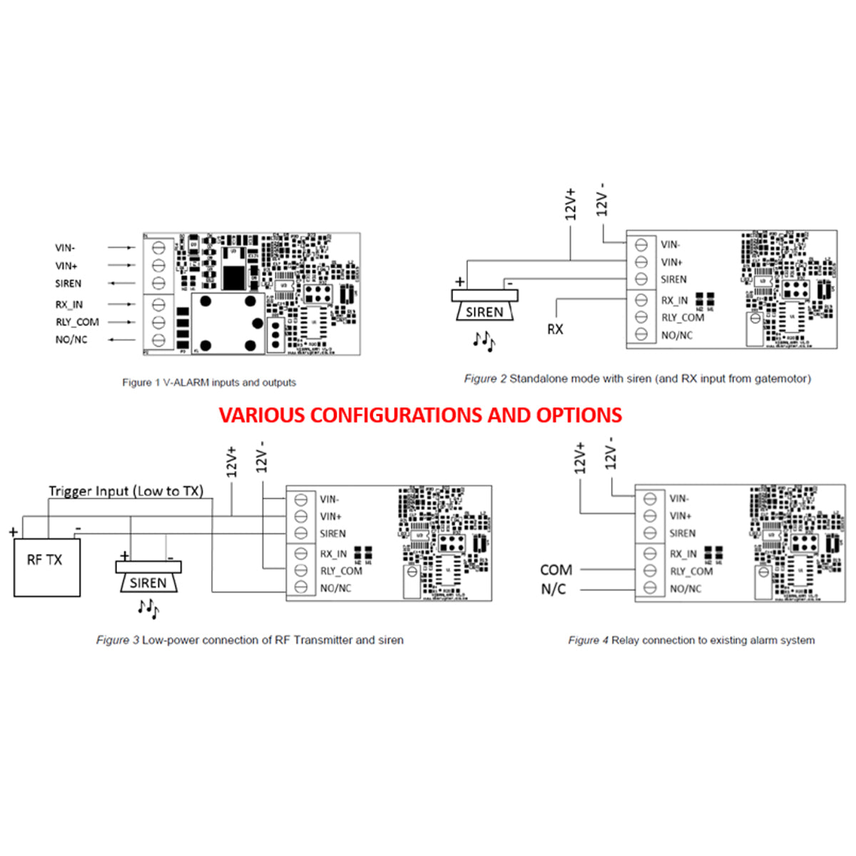 Disrupter VAlarm Vibration Detection Module SW501 Various configurations and options