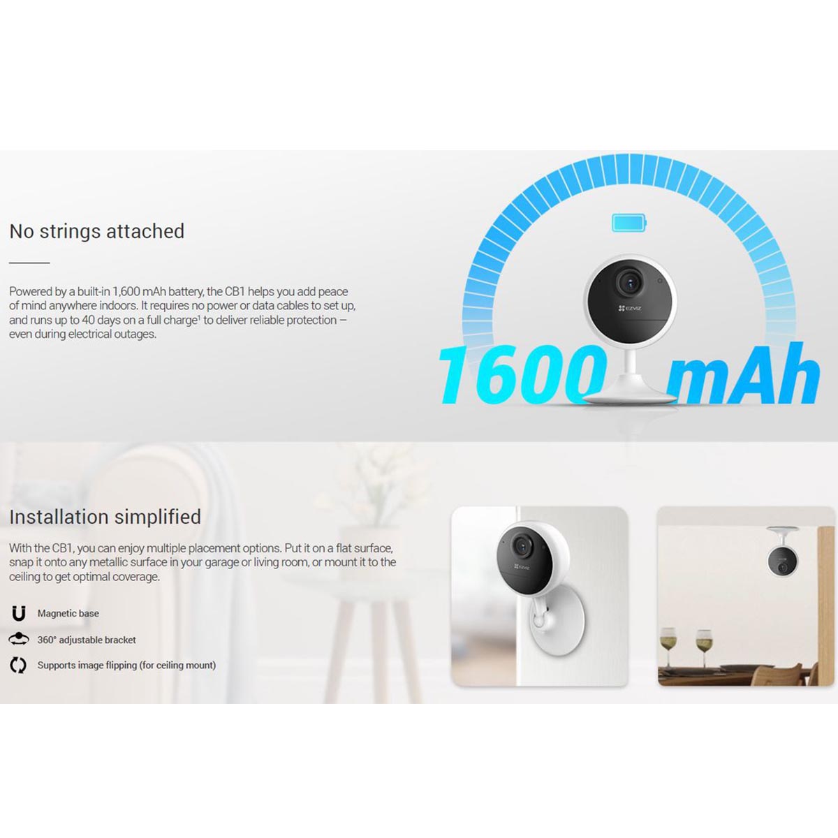 Ezviz CB1 1080P WiFi Battery-operated camera - Features  2 - CC599-15