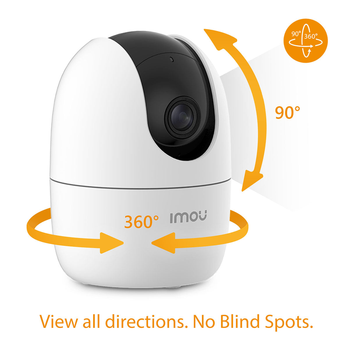 Imou Ranger 2 Indoor Wi-Fi Camera 1080P IPC-A22EP-G Side Pan and Tilt View CC470-1