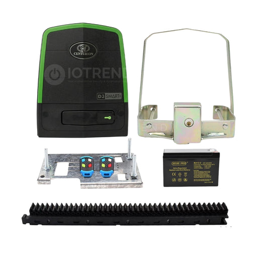 Centurion D3 SMART+ Gate Motor Kit with Raz Rack and Anti-Theft Bracket (New Launch)
