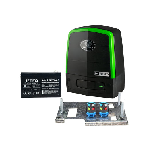 Centurion D4 SMART+ Gate Motor with Remotes, Baseplate and Battery (New Launch)