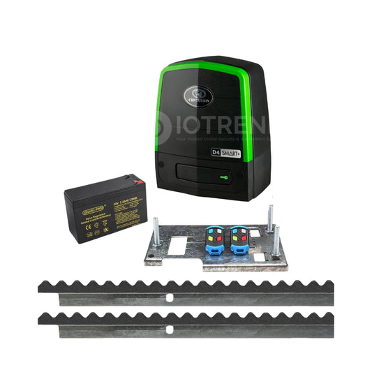 Centurion D4 SMART+ Gate Motor Kit with 4m Angled Nylon Rack (New Launch)