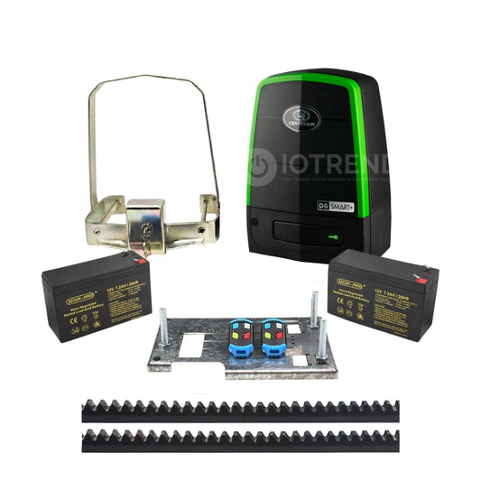 Centurion D6 SMART+ Gate Motor Kit with 4m Steel Rack and Bracket (New Launch)