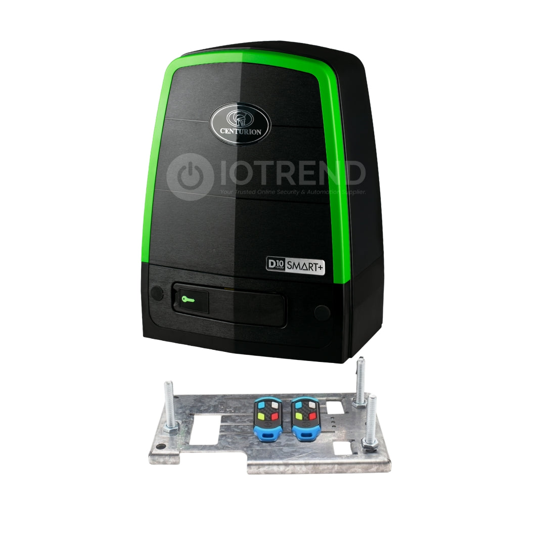 Centurion D10 Turbo SMART+ Gate Motor Only Incl Baseplate and Remotes (New Launch)