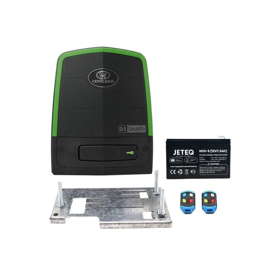 Centurion D5 Evo SMART+ Gate Motor with Battery, Remotes and Base Plate (New Launch)