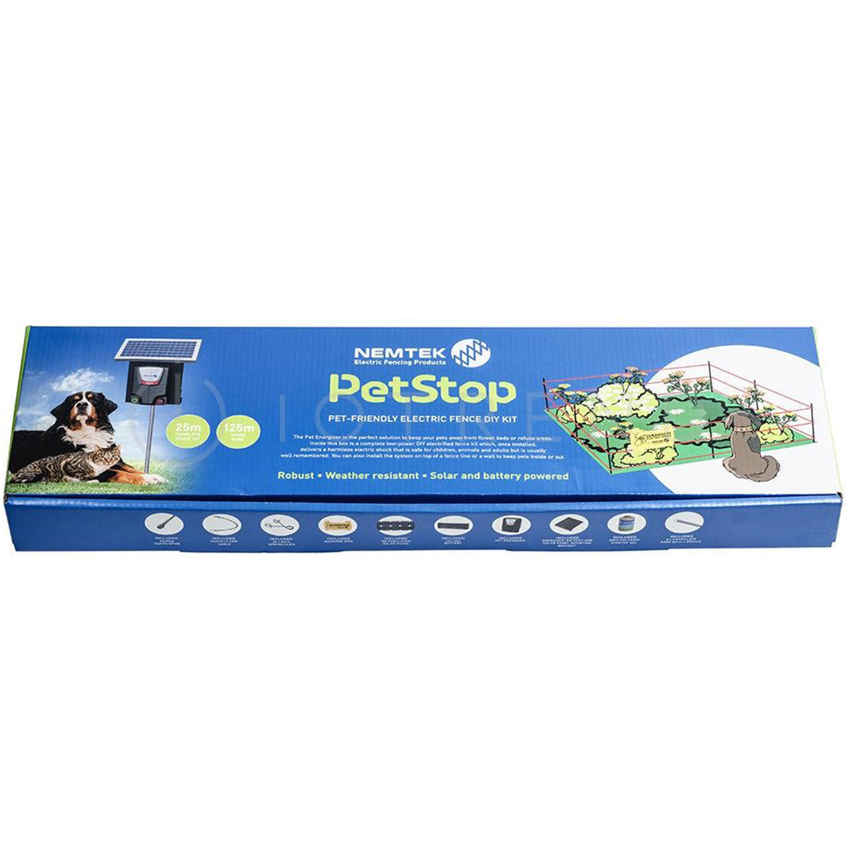 Nemtek Pet Stop Solar Powered Kit Including Battery Packaging View EF63-7