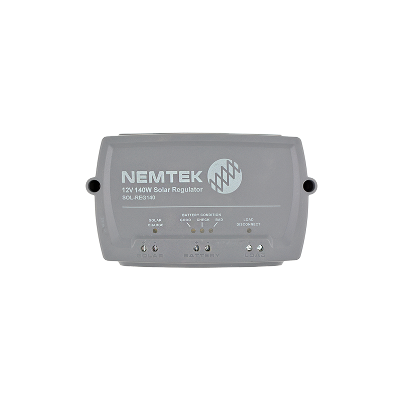Nemtek Solar Charge Regulator 12V 10A Front View