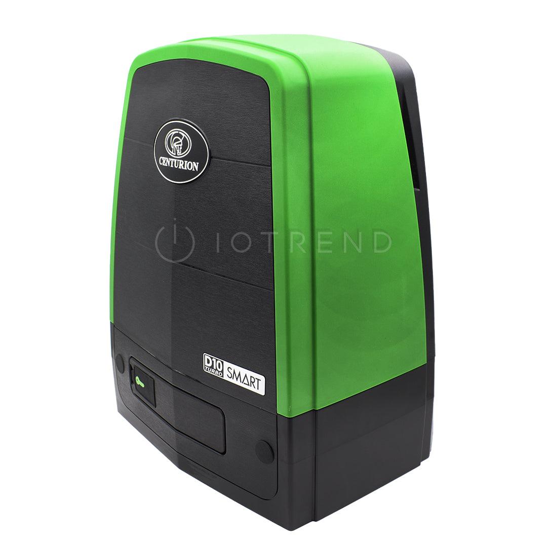 Centurion D10 Turbo SMART Sliding Gate Motor with Remotes Side Angle View Iotrend