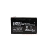 Gemini 12V 7.2AH Rechargeable Sealed Lead Acid Battery