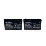 Gemini Slider 600 24V Sliding Gate Motor Kit with 2 x 12V 5Ah Batteries, 2 Remotes, Base Plate & GEMLINK