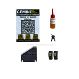 Gemini Slider 600 24V Sliding Gate Motor Kit with 2 x 12V 5Ah Batteries, 2 Remotes, Base Plate, Anti-Theft Bracket & GEMLINK