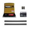 Gemini Slider 500+ Sliding Gate Motor Kit with 12Ah Battery, 2 Remotes, Base Plate & 4m Steel Rack
