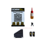 Gemini Slider 500+ Sliding Gate Motor Kit with 12Ah Battery, 2 Remotes, Base Plate & 4m Steel Rack