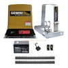 Gemini Slider 500+ Sliding Gate Motor Kit with 12Ah Battery, 2 Remotes, Base Plate, 4m Steel Rack, Anti-Theft Bracket & GEMLINK