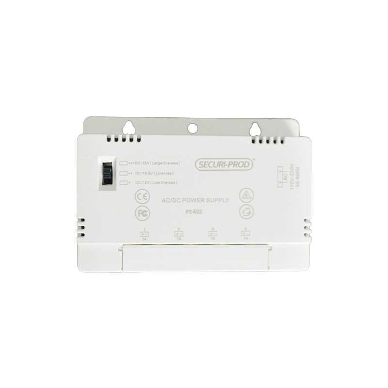 Securi-Prod CCTV Power Supply Unit 60W,5A - 4 Channel