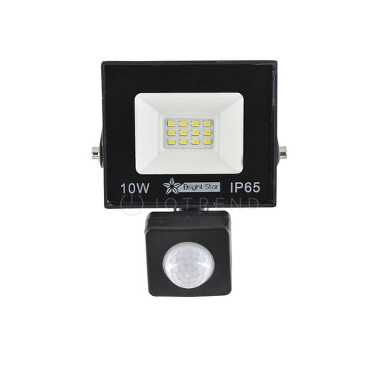 10 Watt LED Floodlight with Motion Sensor 6000K 500 Lumens - IOTREND