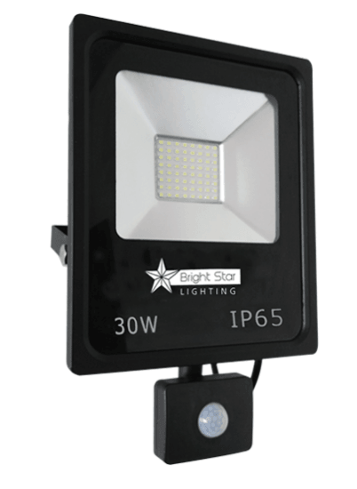 30 Watt LED Floodlight with Motion Sensor 6000K 1500 Lumens - IOTREND