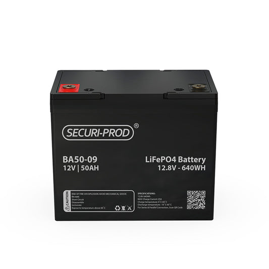    Securi-Prod Lithium LiFePO4 Battery 12.8V 50AH image 1