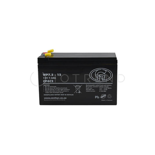 Centurion 12V 7.2Ah Sealed Lead Acid Battery CP4C2 - IOTREND