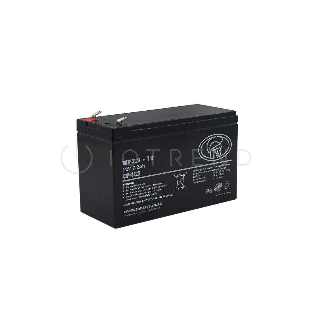 Centurion 12V 7.2Ah Sealed Lead Acid Battery CP4C2 - IOTREND